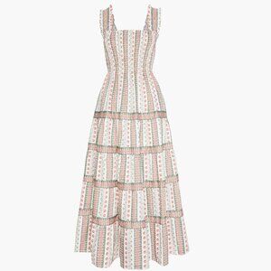 Hill House Home The Kimmy Nap Dress - Cosmos Floral Stripe Size XSCosmos Floral